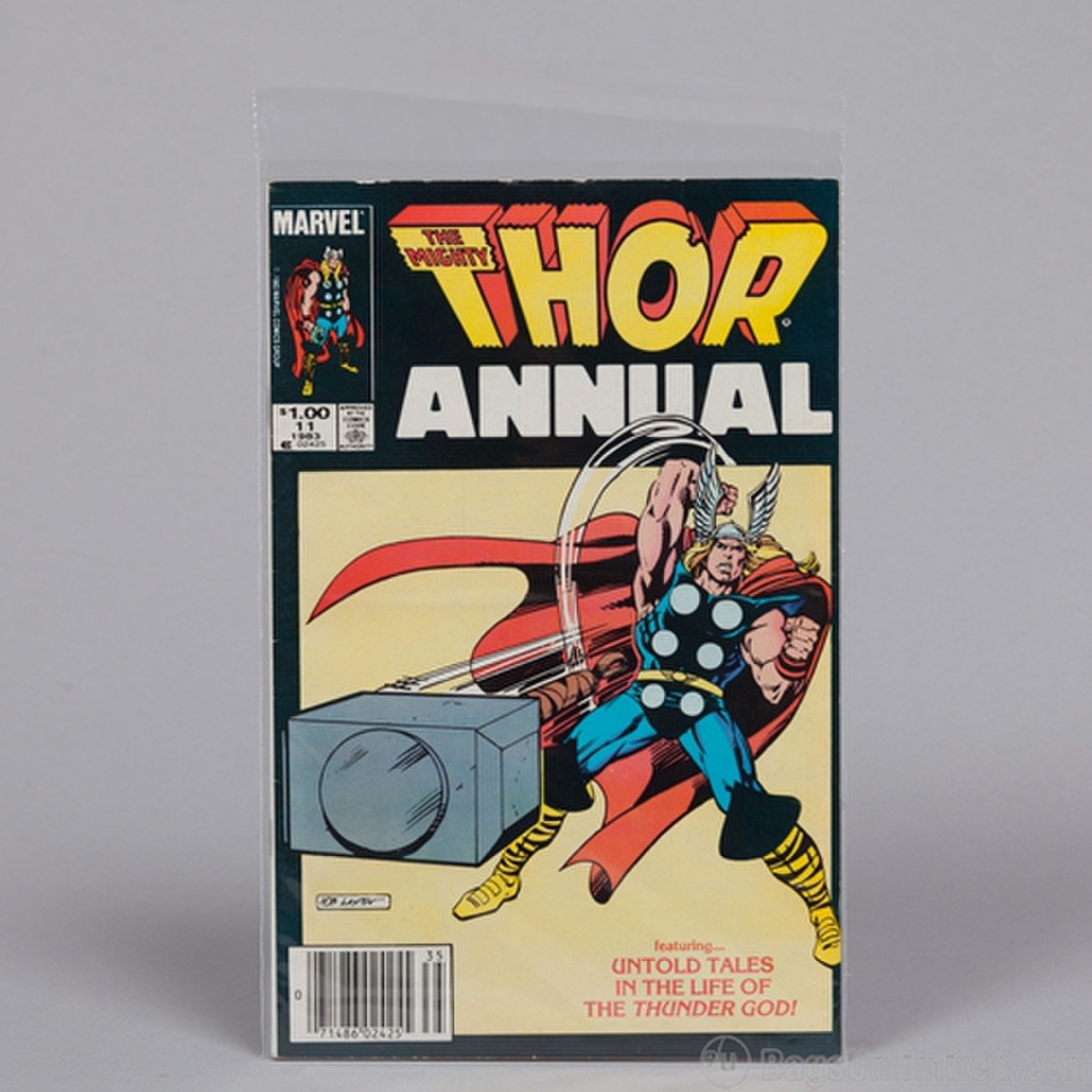 Front of Reg Comic w/ clear backing